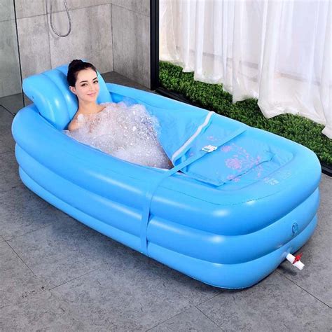 Large Portable Inflating Shower Bathtub For Adults– Zincera