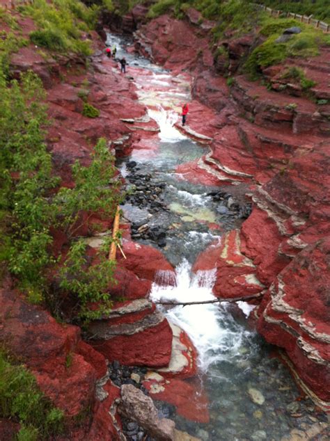 Red Rock canyon, Waterton Lakes National Park, Alberta Waterton Lakes National Park, National ...