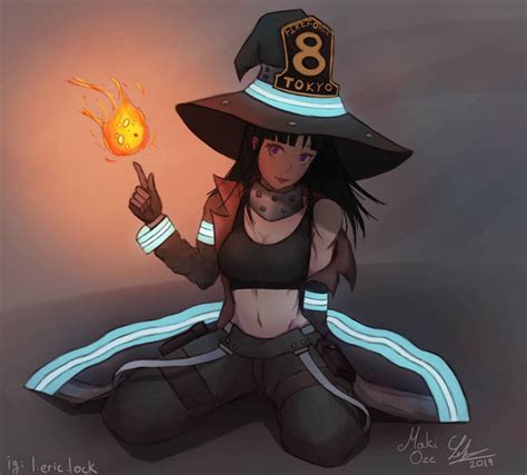 Maki oze from fireforce! by lericlock on DeviantArt