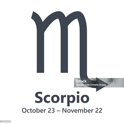 Vector Black Scorpio Astrology Zodiac Sign Stock Illustration - Download Image Now - Astrology ...