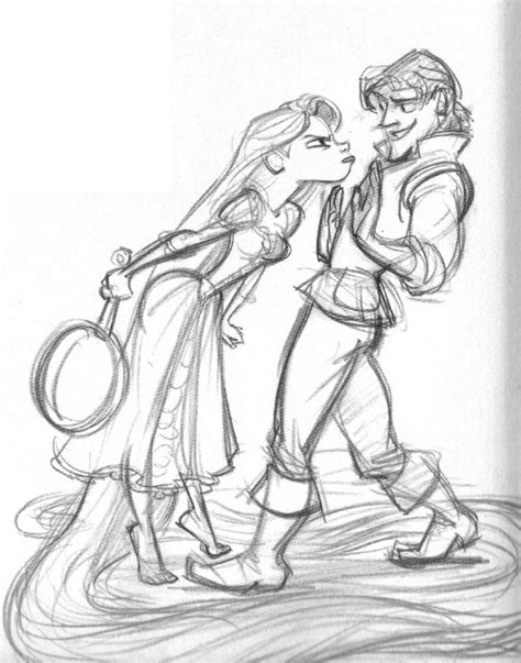 Tangled Sketch By Glen Keane Tangled Concept Art Disney Drawings ...