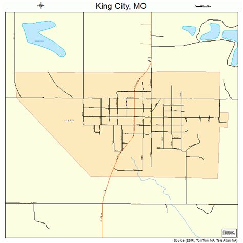 King City Missouri Street Map 2938774