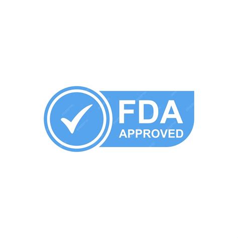 Premium Vector | FDA Approved Food and Drug Administration icon, symbol ...