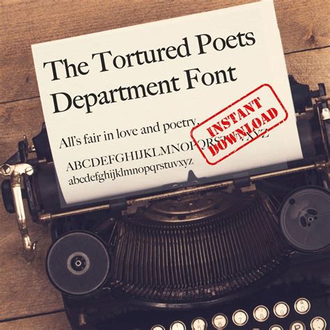 The Tortured Poets Department Font Taylor Swift TS11 TTF & OTF the Manuscript Font TTPD - Etsy UK