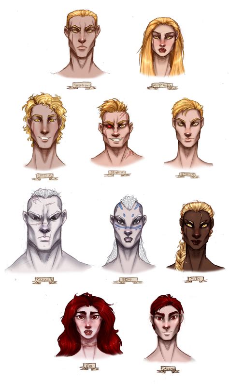 Red Rising - character doodles by ScillaVega on DeviantArt