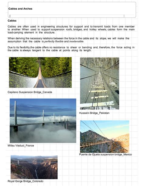 SOLUTION: Structural analysis cables cable tension and loading calculation - Studypool