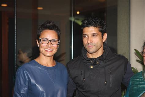 Farhan Akhtar with wife Adhuna Akhtar at BHAAG MILKHA BHAAG success ...