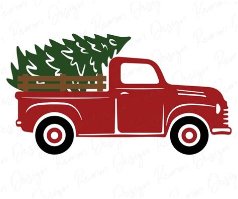 Christmas Truck & Tree Svg Jpg Png Digital Download Christmas | Etsy