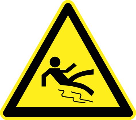 Clipart - Wet and Slippery Warning Sign