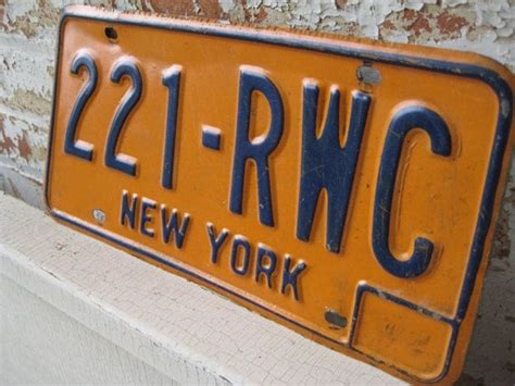 Vintage New York License Plate