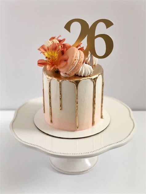 Peachy cake for 26th birthday – Artofit