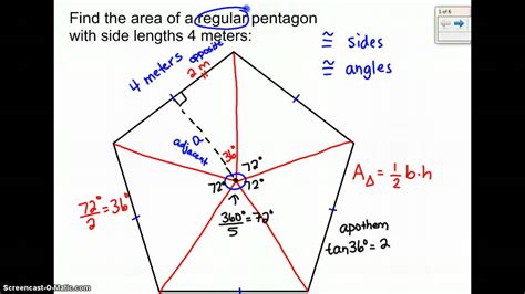 Ssurvivor: Area Of Pentagon Formula Derivation