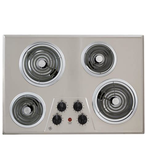 30 in. Coil Electric Cooktop in Stainless Steel with 4 Elements ...