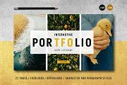 Interactive PDF Portfolio Layout | Creative Market