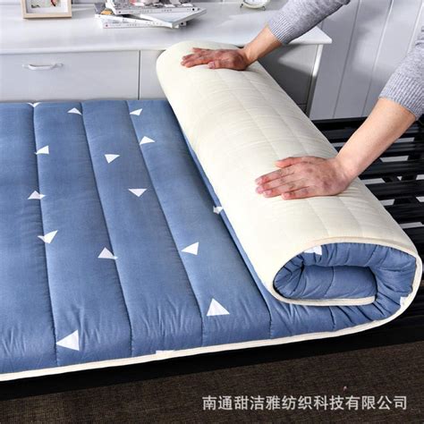 zlzty Foldable Mattress Single, Printed Washed Mattress Student ...