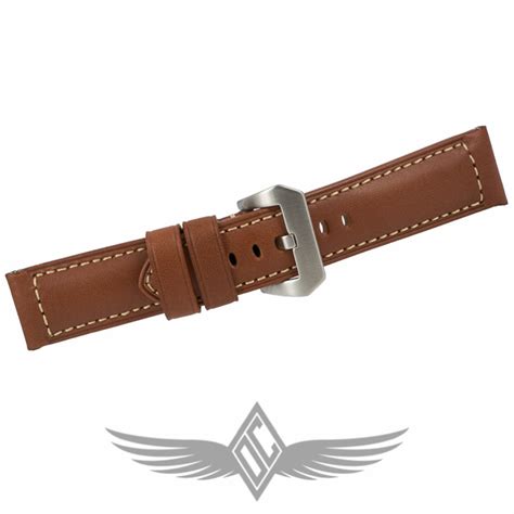 Panerai Style Tan Calf Leather 24mm X 22mm Replacement Watch Strap for Luminor Watches | OC ...