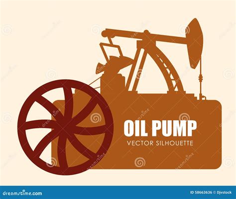 Oil Pump Design Stock Vector - Image: 58663636