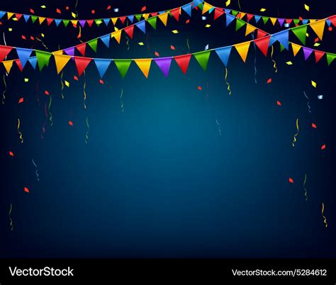 Holiday celebration background with a garland Vector Image