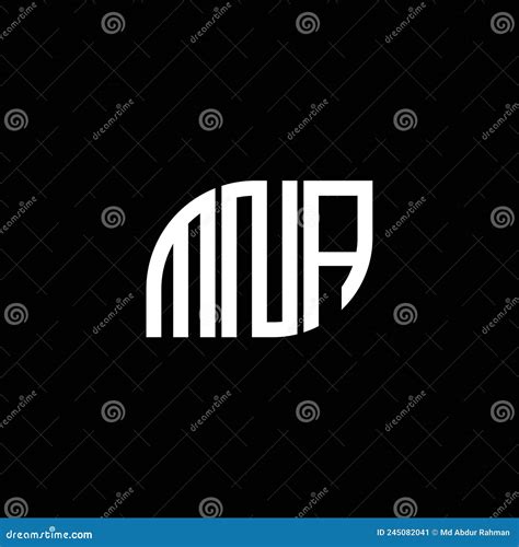 MNA Letter Logo Design on Black Background. MNA Creative Initials Letter Logo Concept Stock ...