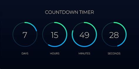 Premium Vector | Countdown timer template for website and application