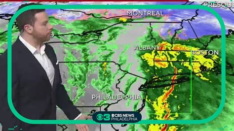 NEXT Weather: Heavy rain moving out of Delaware Valley - YouTube