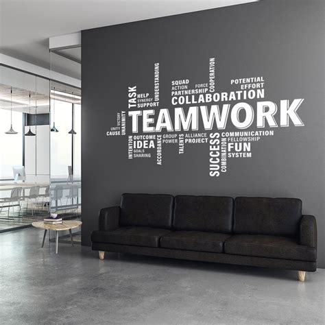 Teamwork Wall Decal, Teamwork Decal, Office Wall Art, Office Decor, Office Wall Decal, Office ...