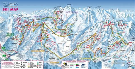 Sestriere Ski Trail Map Free Download