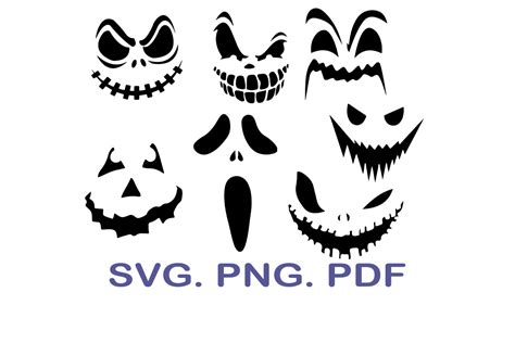 Pumpkin Face SVG Bundle, Pumpkin Face Graphic by NarCreativeDesign · Creative Fabrica