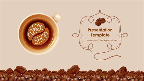 Coffee Shop Powerpoint Templates - Brown, Food & Drink - Free PPT Backgrounds and Templates