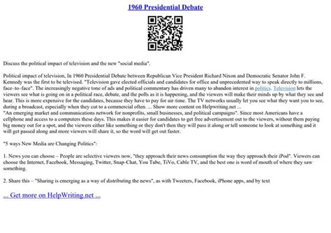 1960 Presidential Debate | PPT