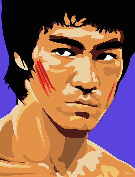 Bruce Lee Digital Art by Jake Rieman - Pixels