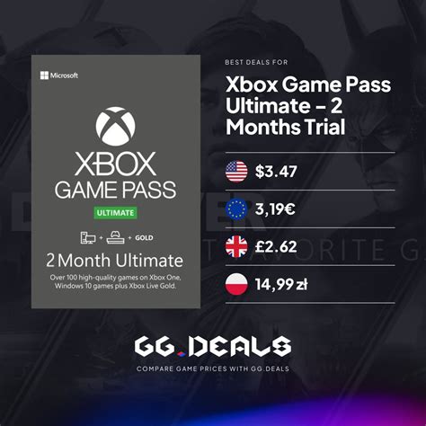 GG.deals on Twitter: "Xbox Game Pass Ultimate - 2 Months Trial is 84% ...