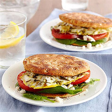 Mediterranean Breakfast Sandwiches | Recipe (With images) | Diabetic breakfast recipes ...