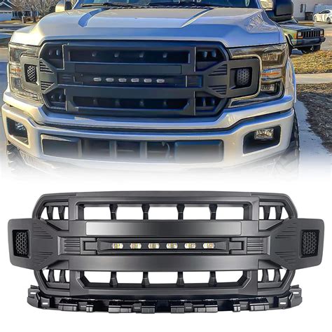 Amazon.com: AMERICAN MODIFIED Front Grille Compatible with 2009-14 Ford F150, Raptor Style Mesh ...