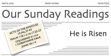 OUR SUNDAY READINGS | Reflection Questions and Commentary on the Catholic Church's Sunday ...