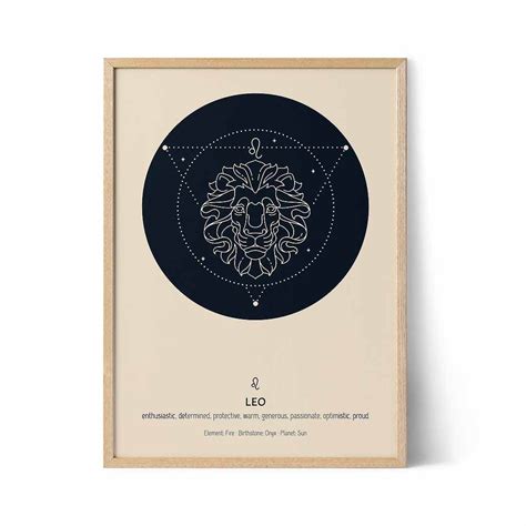 Leo Zodiac Art - Positive Prints