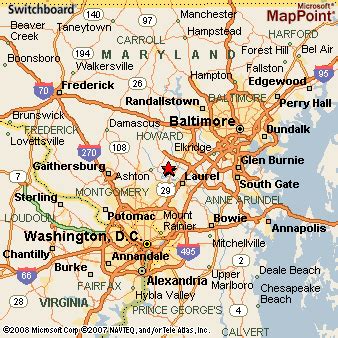 Fulton, Maryland Area Map & More