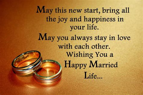 Happy Married Life Wishes & Messages Images | Wedding Wishes