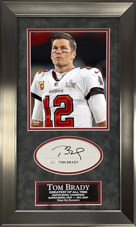 Tom Brady Autograph Cut Signature with Tampa Bay Buccaneers Photo Super ...