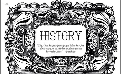 Time line cover page | History notebook cover, History notebook, History notes