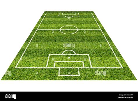 stripe grass soccer field. Green lawn with white lines pattern background Stock Photo - Alamy