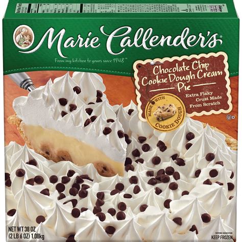 Marie Callender's Frozen Pie Dessert, Chocolate Chip Cookie Dough Cream, 38 Ounce – BrickSeek