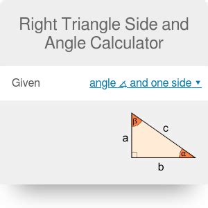 Right Triangle Calculator | Find a, b, c, and Angle