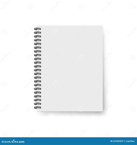 Realistic Notebook Template. Blank Cover Design. Mock Up Notebooks Stock Vector - Illustration ...