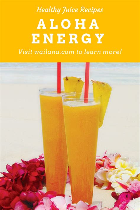 Aloha Energy - Healthy Juice Recipe | Healthy juice recipes, Healthy juices, Juicing recipes