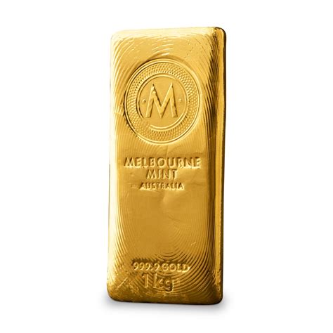 1kg Melbourne Mint Gold Cast Bar - Melbourne Mint