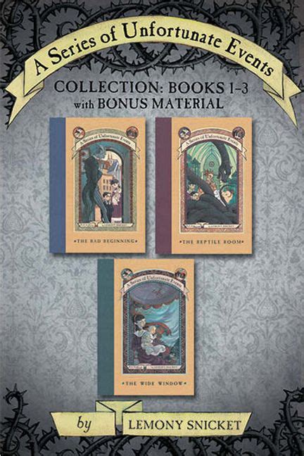 A Series of Unfortunate Events Collection: Books 1-3 with Bonus ...