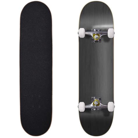 Blank Complete Skateboard Stained BLACK 7.75" Skateboards, Ready