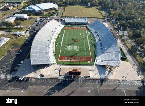 An aerial view of Bragg Memorial Stadium on the campus of Florida A&M University, Saturday, Nov ...