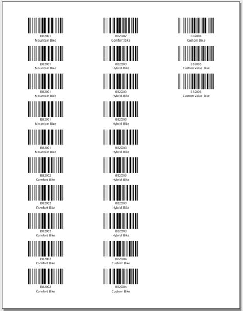 Sample Barcode Sheet - vrogue.co